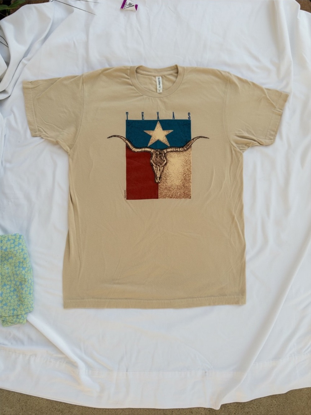Texas Longhorn Graphic Tee - Tan